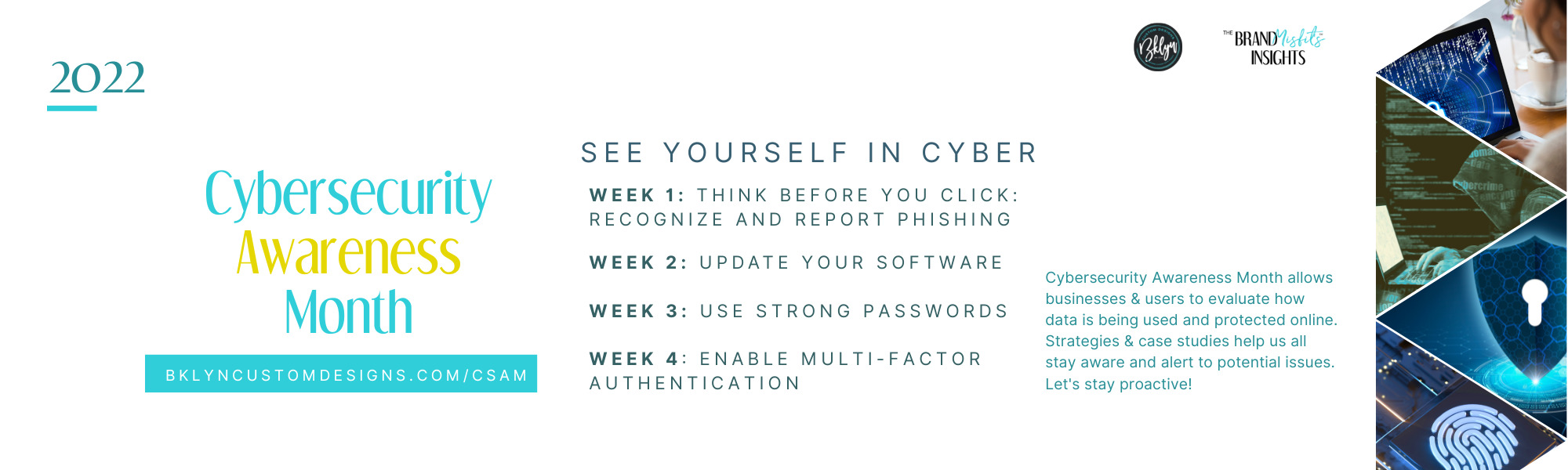 Bklyn Custom Designs The Brand Misfits Insights Cybersecurity Awareness Month Week Breakdown Promo Banner