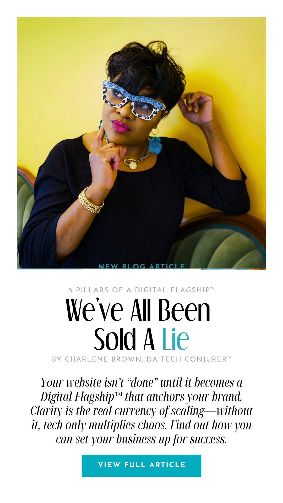 Misfit service-based leader thinking about the fact that we've all been sold a lie about websites and this is the blueprint you never got