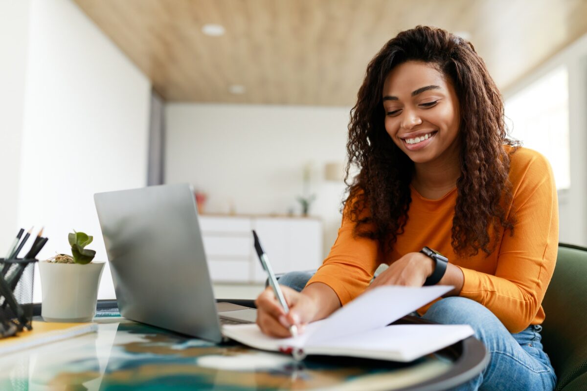 Brand Misfit working on course materials from building visibility your way course